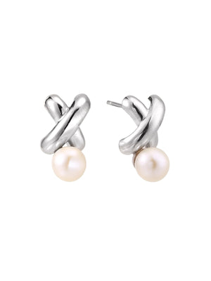 Infinity Pearl Studs