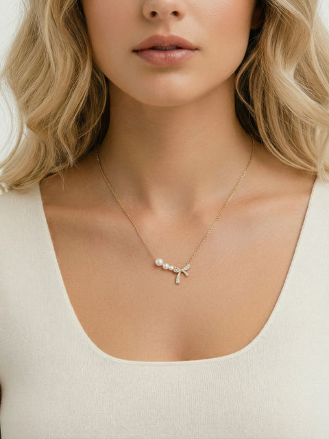 Pearl Bow Dreams Necklace