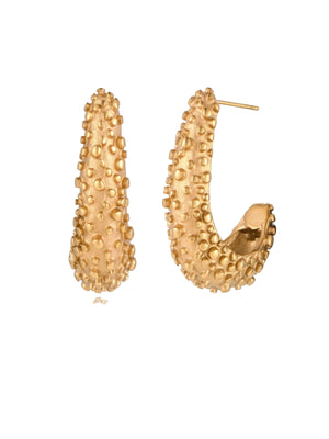 Textured Crescent Hoops