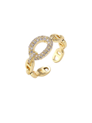 Golden Chain Statement Ring