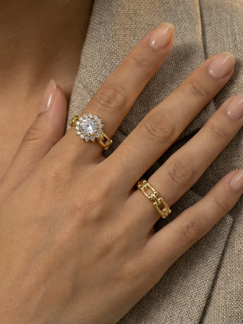 Golden Hour Chain Ring Set