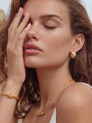 Golden Twist Studs