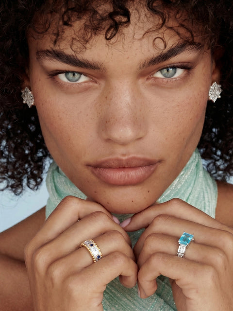 Azure Dreams Band Ring