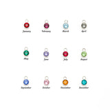 Name Necklace with Birthstone