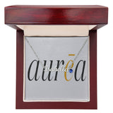 Name Necklace with Birthstone