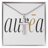 Artisan Cross Necklace with Ball Chain