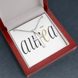 Artisan Cross Necklace with Ball Chain