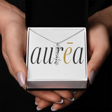 Vertical Name Necklace W/MC