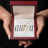 Vertical Name Necklace W/MC