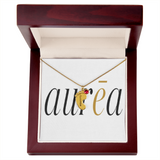 Engraved Baby Feet Necklace with Birthstone