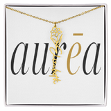 Flower Name Necklace