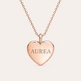 heart-pendant-with-engraving - Rose Gold
