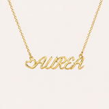 heart-name-necklace - Gold