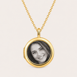 Photo Necklace - Gold