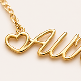 heart-name-necklace - detail